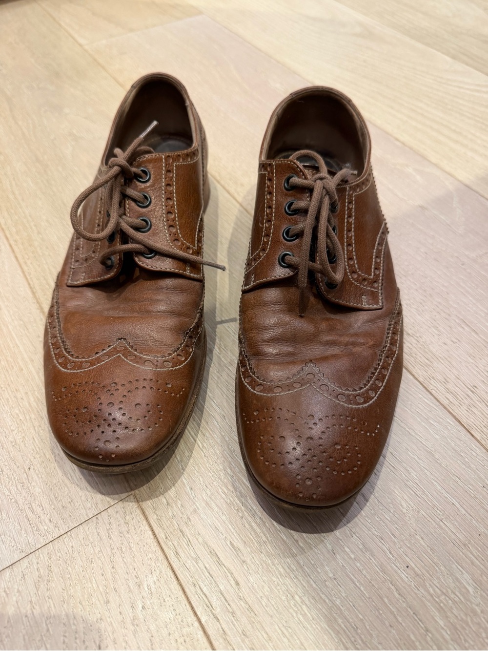 Authentic Prada men’s brown leather shoe sz 8